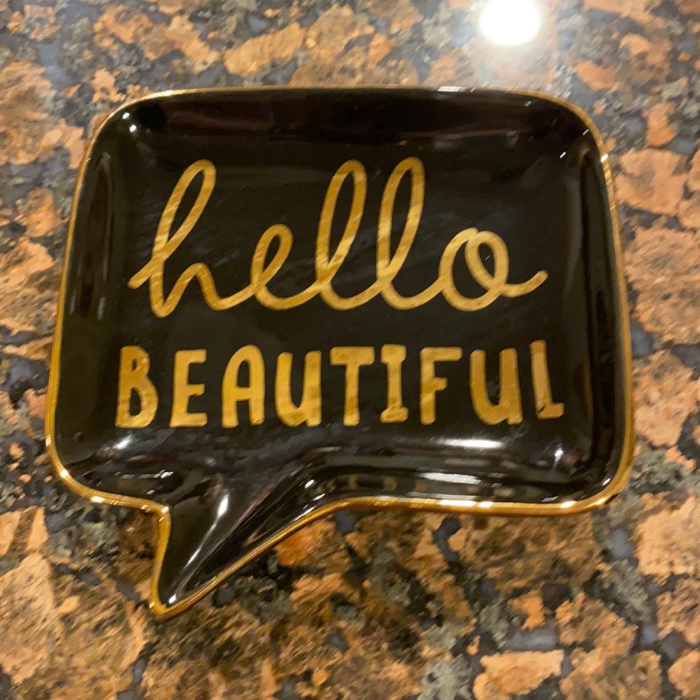 “Hello Beautiful” Accessory/jewelry dish
